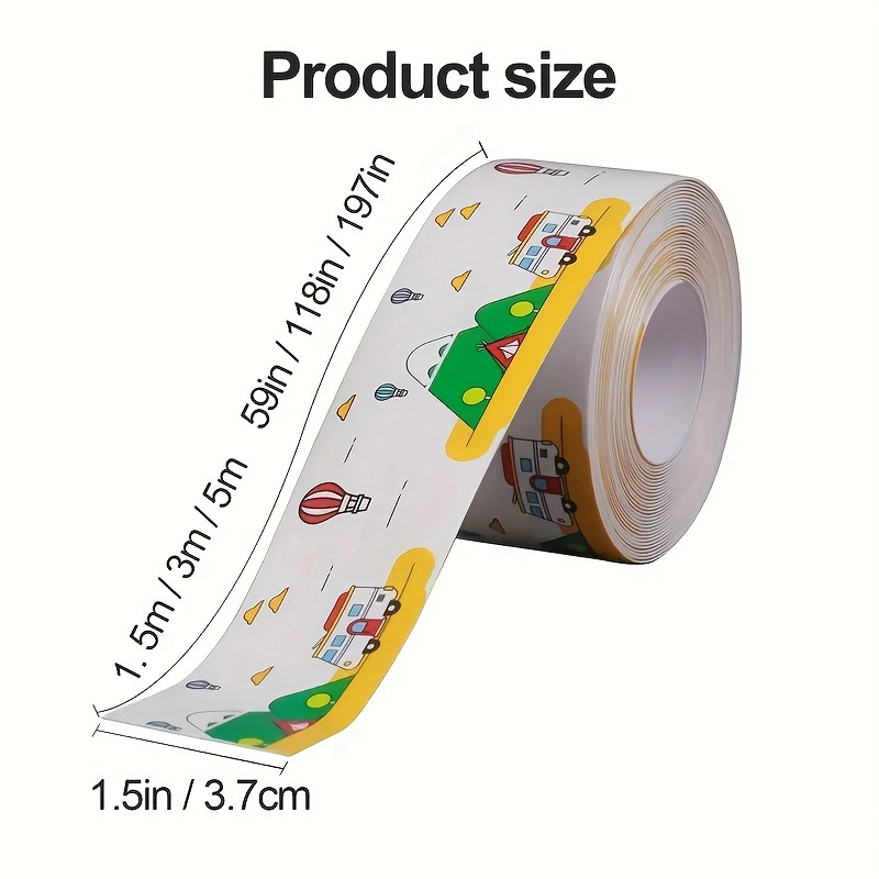 [1roll Waterproof Caulk] 1roll Self-Adhesive Waterproof Toilet Caulk Strip | Sealing Tape For Bathroom, Avoid Wet, Sink Beautiful Seam Stickers - Image 3