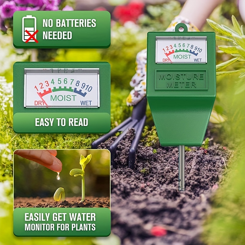 Soil Moisture Meter, Soil Hygrometer For Plants, Soil Water Gauge