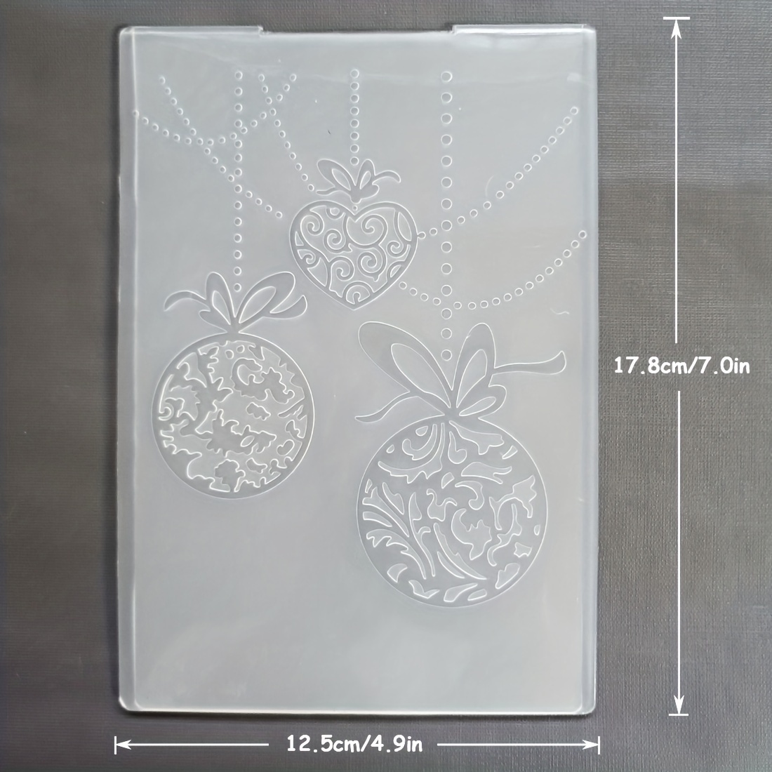 Christmas Decorative Ball Embossed Folder Plastic Embossing - Temu