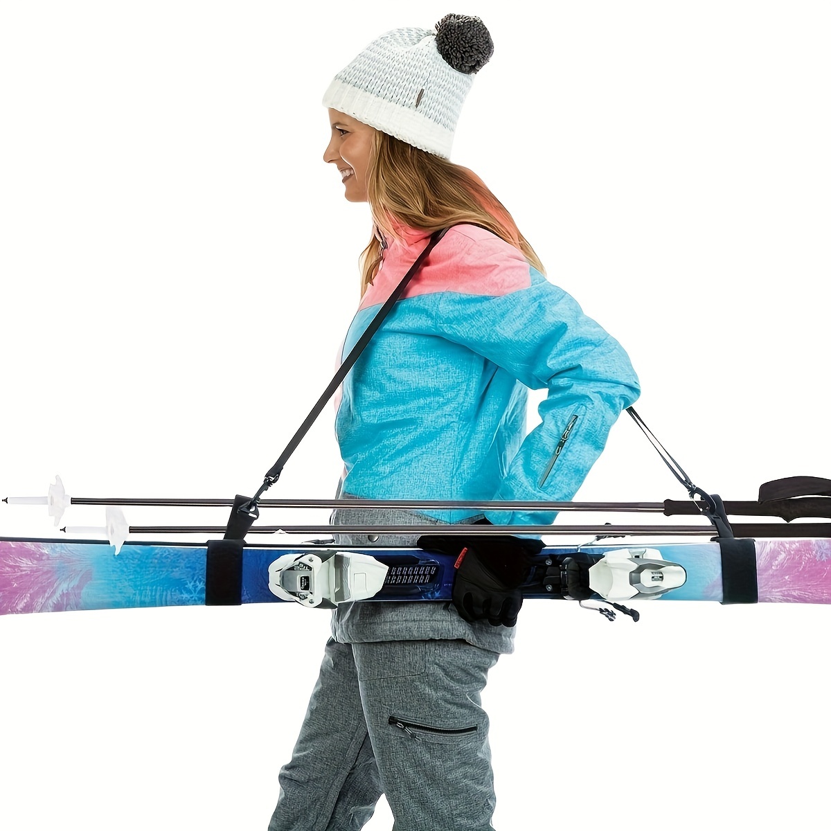 Bolsa de esquí y Snowboard expandible con ruedas correa de hombro ajustable  para avión aéreo funda de protección de viaje para esquí - AliExpress
