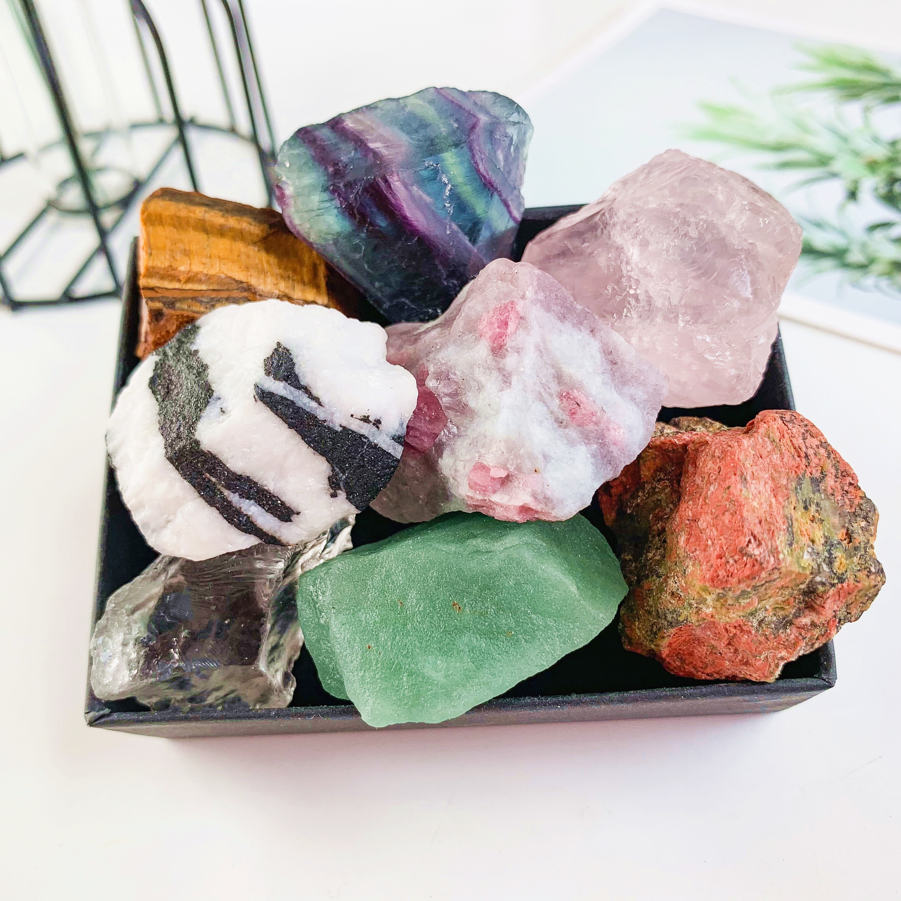 Natural Large Size Crystals And Gemstone Collection Box - Temu