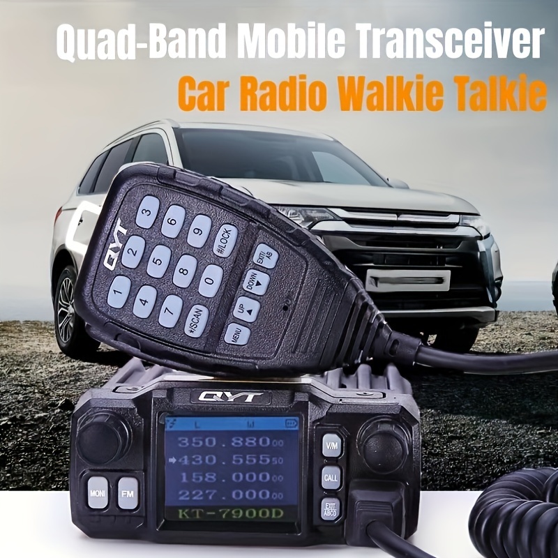Car Radio Walkie Talkie Quad band Mobile Transceiver Mini - Temu