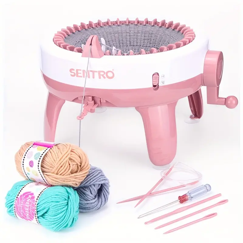 1set 40 Needle Manual Yarn Knitting Machine Scarf Hat Adult Automatic  Knitting Clothing Tool DIY Handicraft Knitting Tool Include Instructions In  Engl