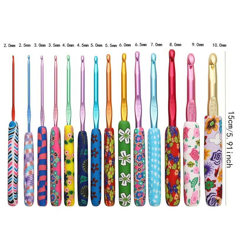 4mm Crochet Hook with Polymer Clay Handle [US Size G Hook]