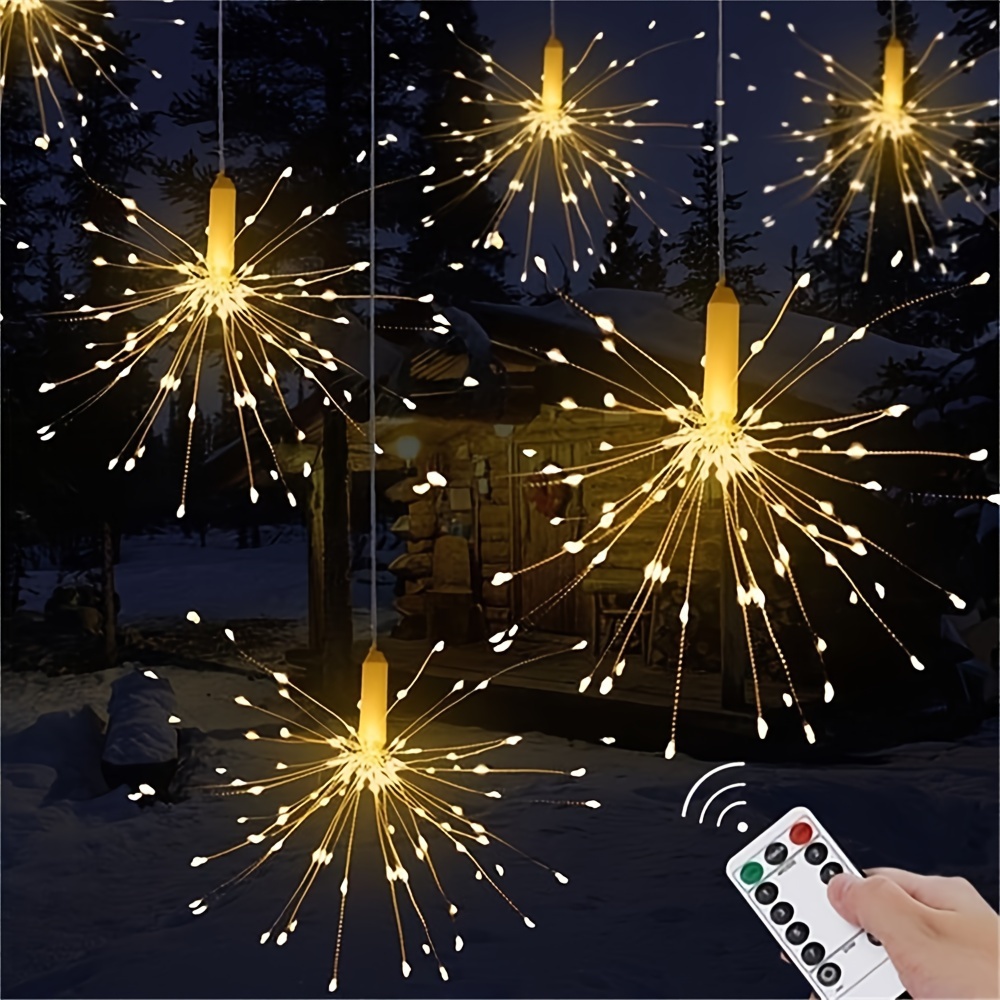 Solar Star Light Strings With Remote Control Christmas - Temu