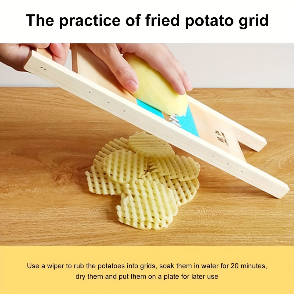 Stainless Steel Potato Grid Potato Chip Cutter Potato Chip - Temu