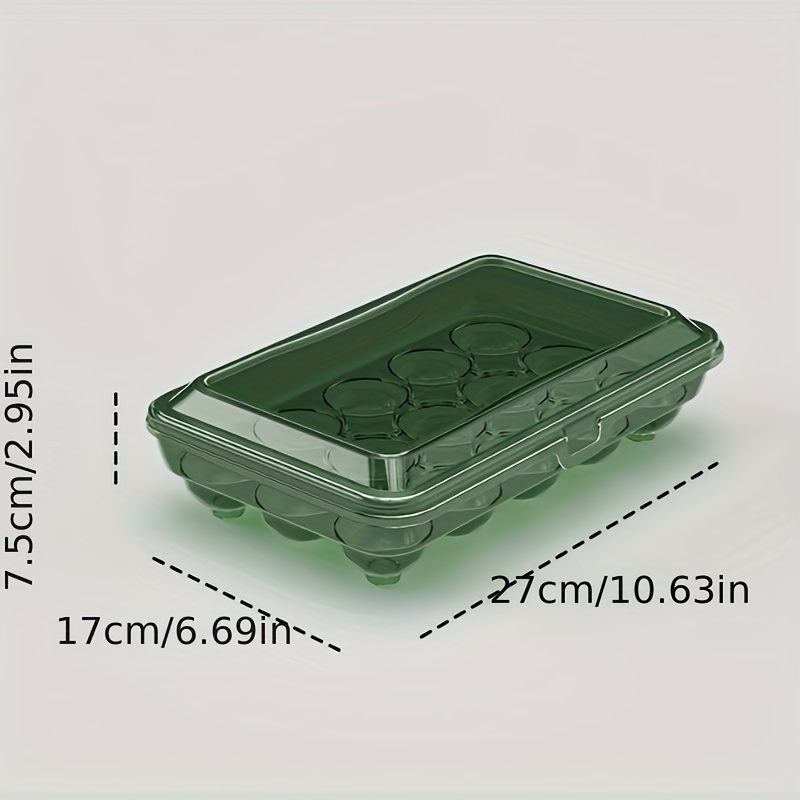 1pc Egg Storage Box, Single Layer Egg Holder Made Of Pet Material,  Transparent