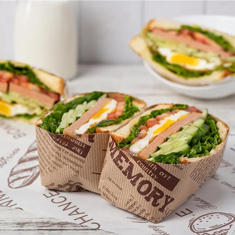Sandwich Wrapping Paper, Kraft Paper Color Oil-absorbing Oil-proof Sandwich  Burger Paper Tray, Lunch Roll, Bread Tray Paper, Can Be Cut For Restaurant  Home Use - Temu Philippines