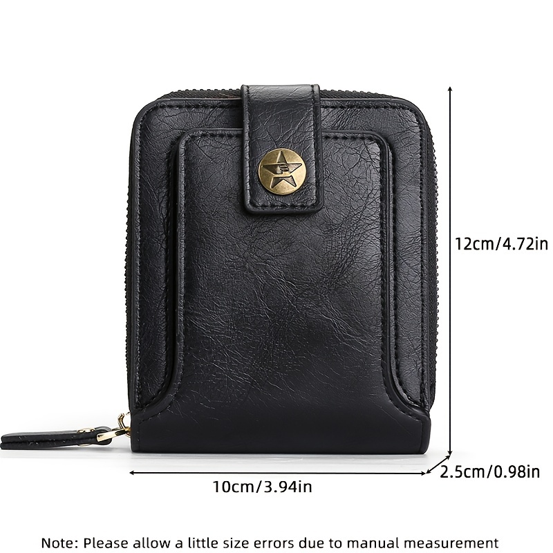 Men's Wallet Leather Luxury Designer Cropped Zipper Coin Purse