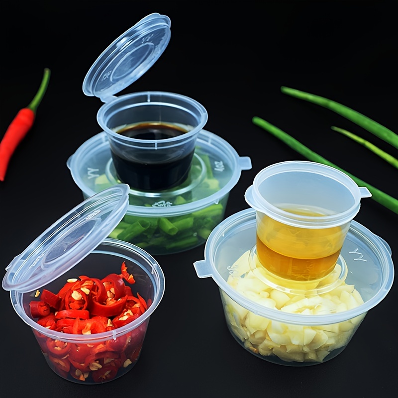 Plastic Takeaway Sauce Cup Food Packaging Containers - Temu