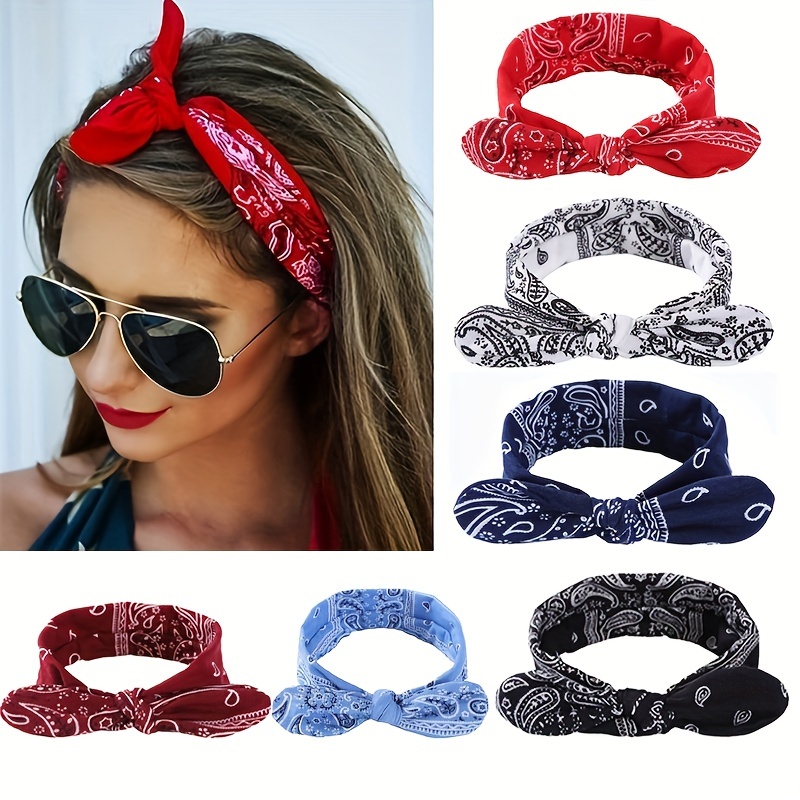 

Boho Cross Knot Hairbands - Stretchy And Non-slip Elastic Headbands For Women And Girls - Fashionable Hair Accessories