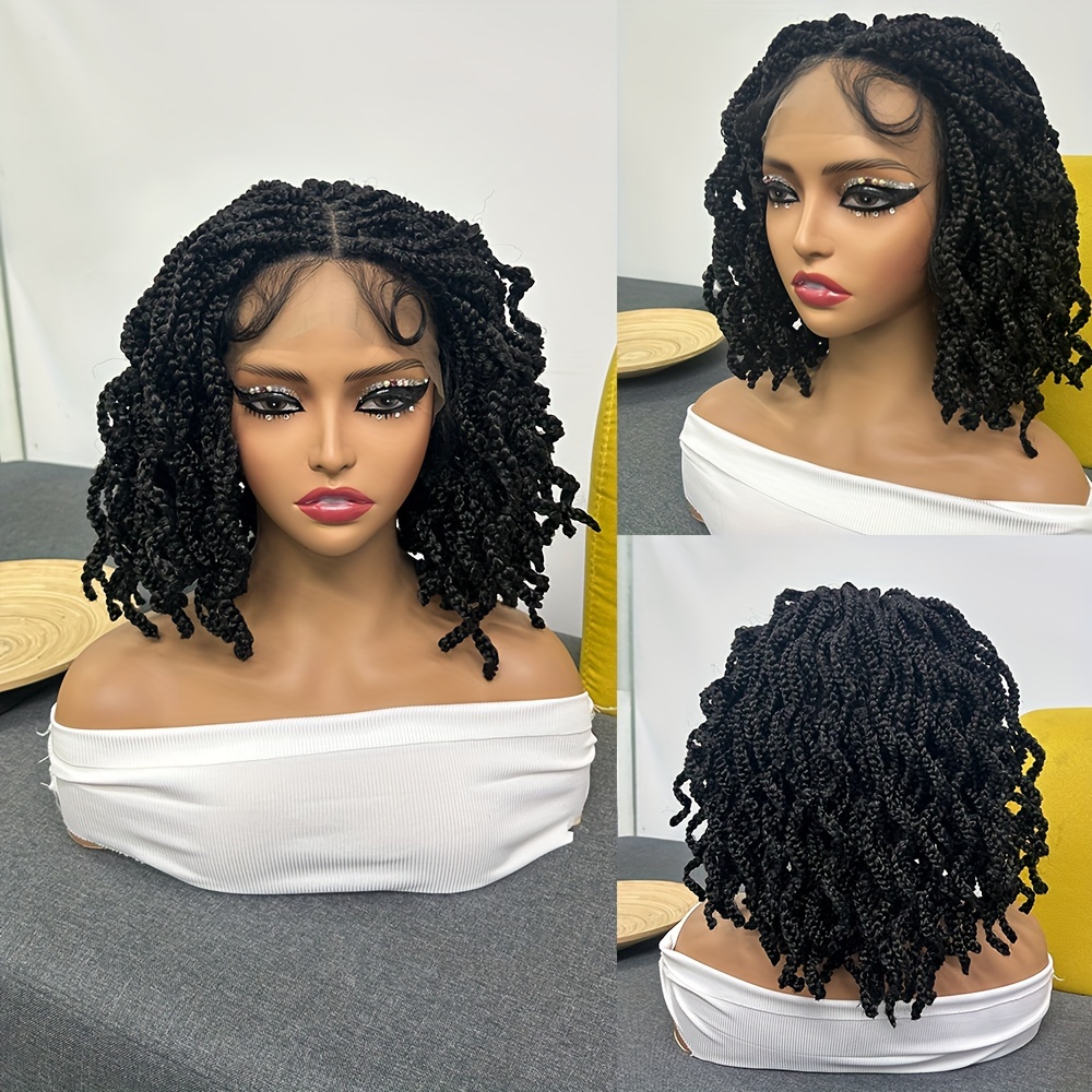 Lace Braids Wig 5 Strands Box Braided Twist Synthetic Braids