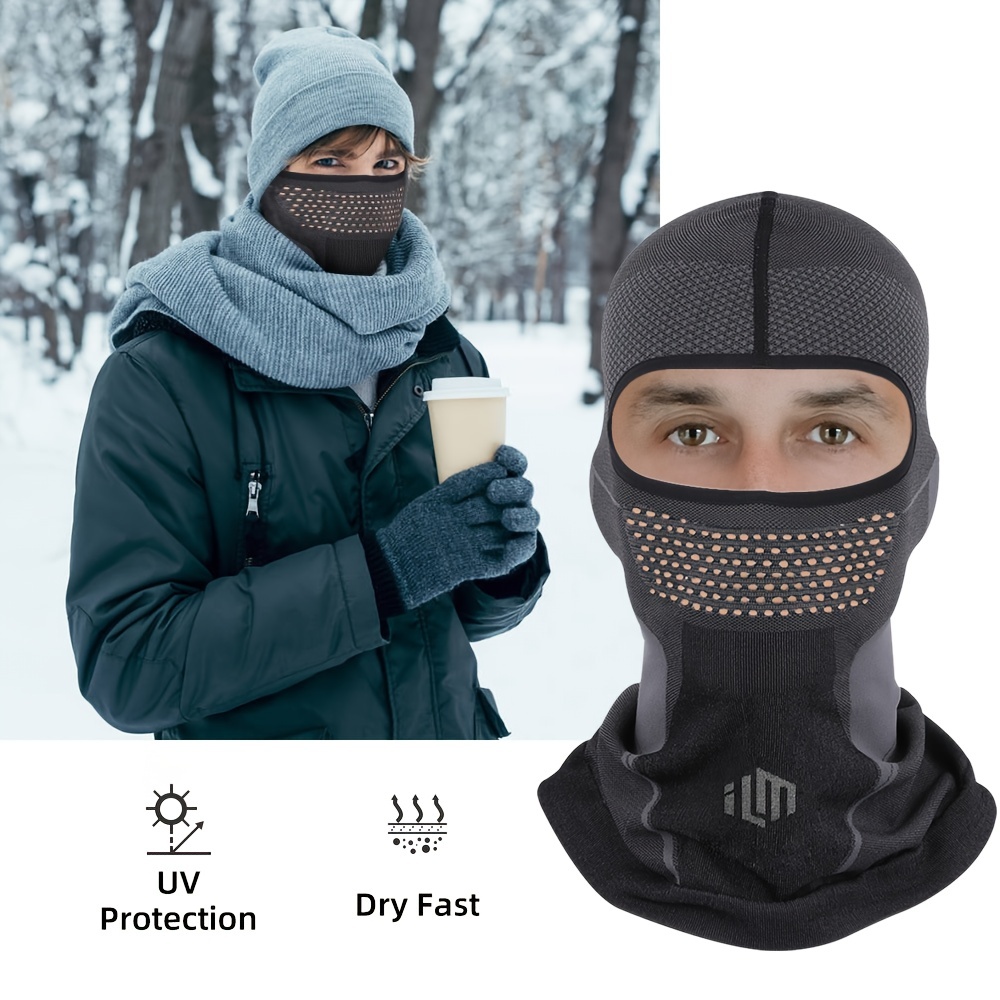 Pasamontañas para adultos, máscara de esquí negra para esquiar, snowboard,  máscara facial completa Unisex, cubierta para mujeres y hombres, sombrero  de invierno para exteriores, accesorios de punto -  España