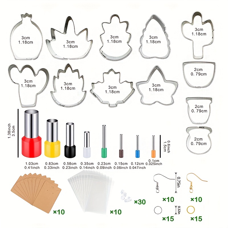 Clay Cutters for Polymer Clay Jewelry Cactus Shape Pottery