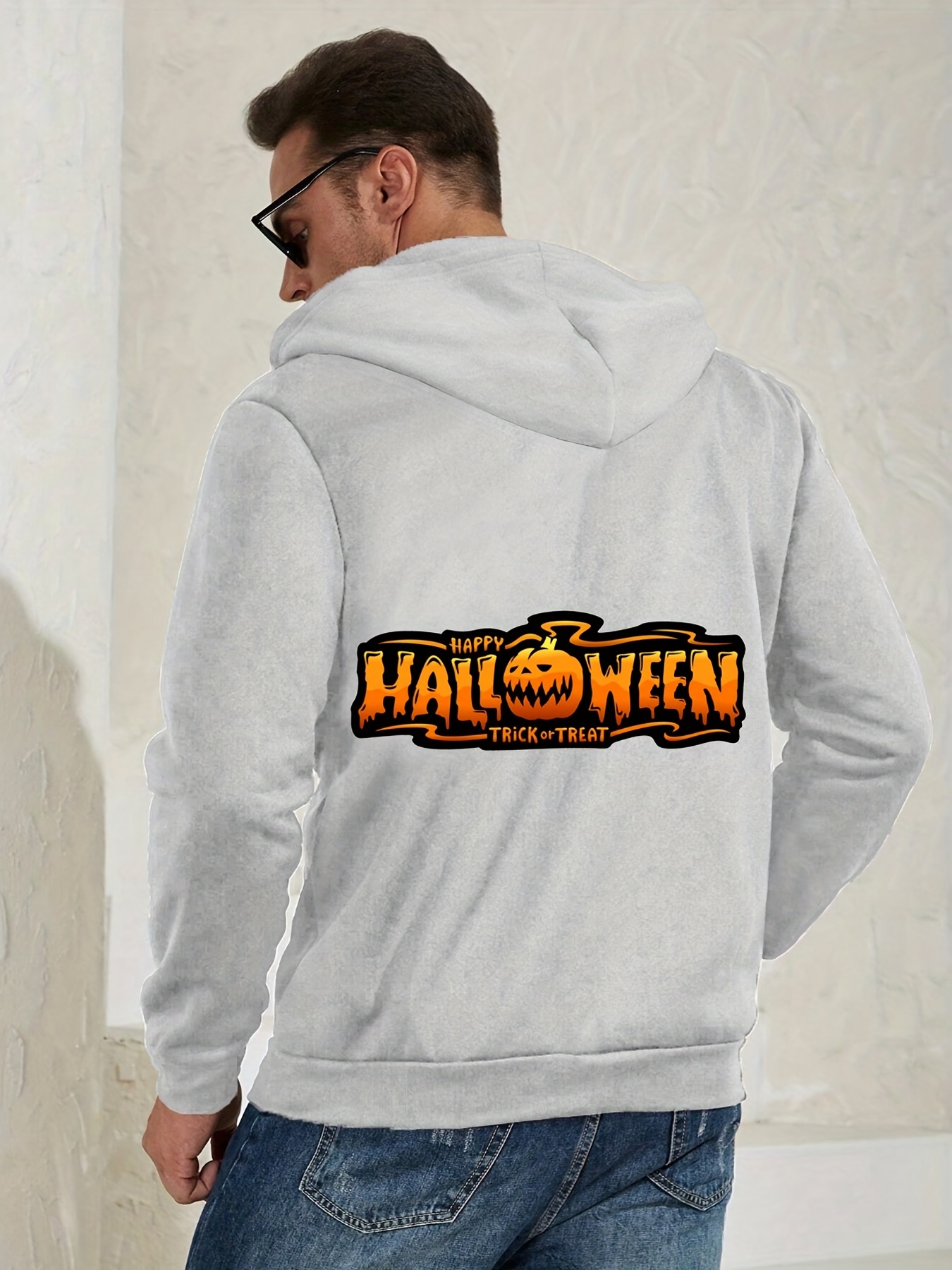 Men's Fashion Casual Anime halloween Pumpkin Graphic Print - Temu