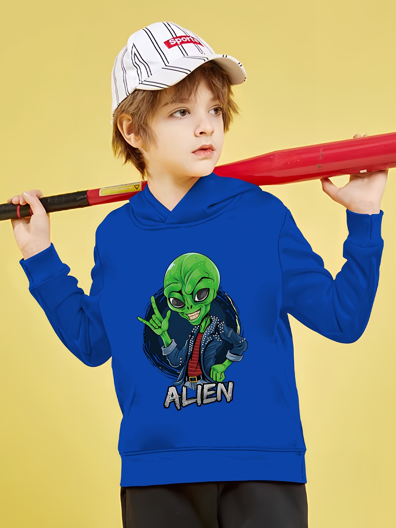 Calça De Moletom Masculina Com Estampa De Alienígena De Desenho