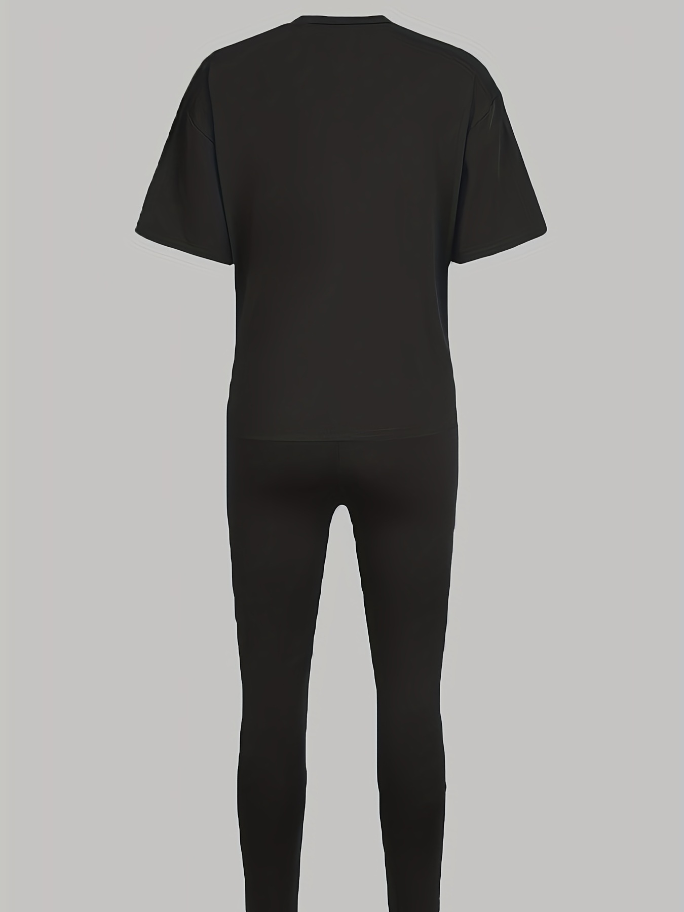 Black T-Shirt & Legging Set