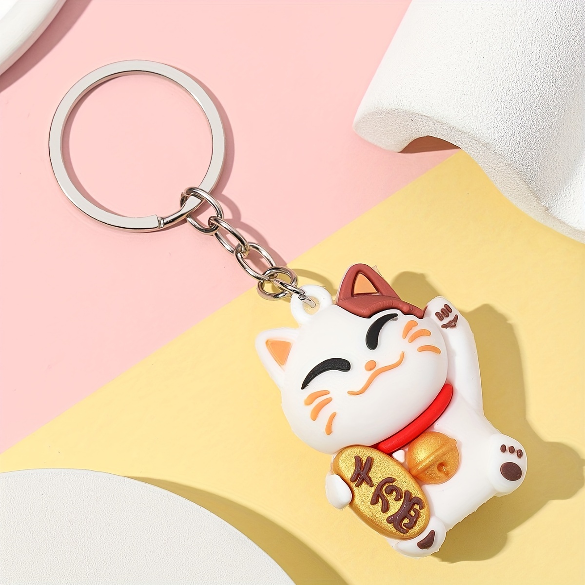 Lucky sale cat keychain