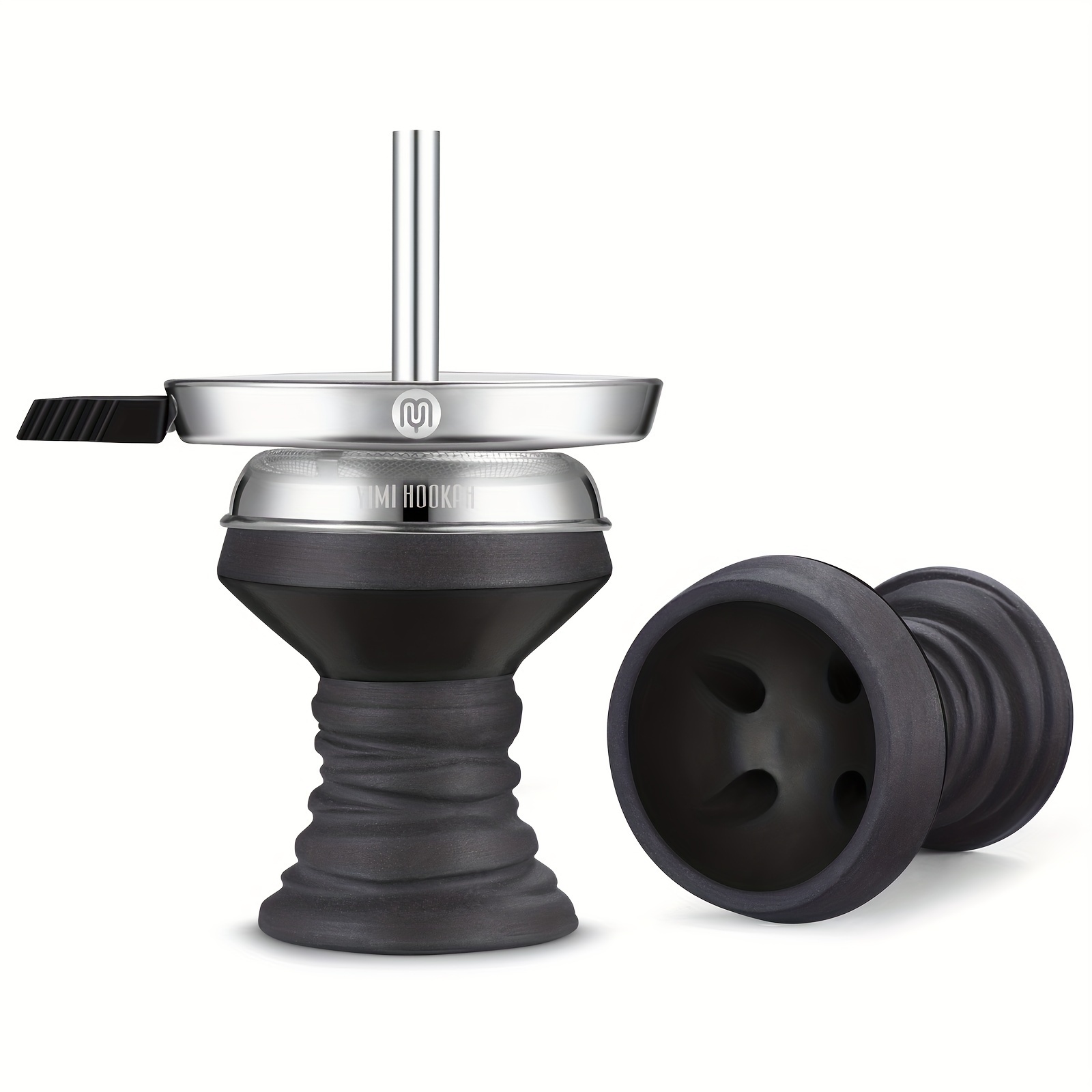 Hookah Bowl Set Charcoal Stove Holder With Cover Head - Temu