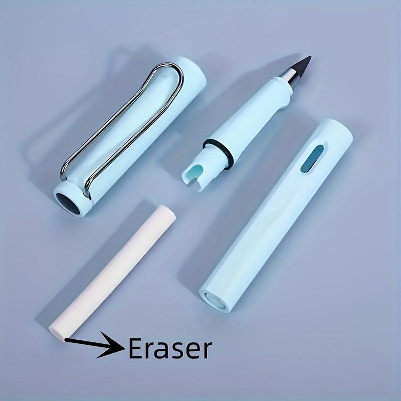 6PCS Eraser Pencil Sketch Pencil for Drawing Pen-Style Erasers and Pencil  for Home, School and Office Use 