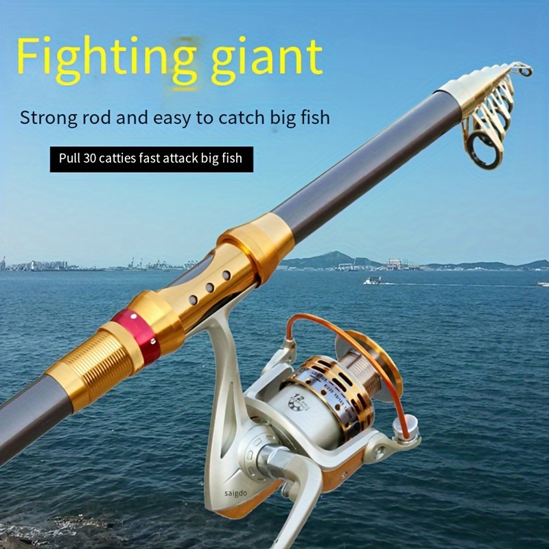 1pc 82.68/106.3/141.73inch Fiberglass Sea Fishing Rod, Durable Fishing Rod,  Long-distance Casting Fishing Rod