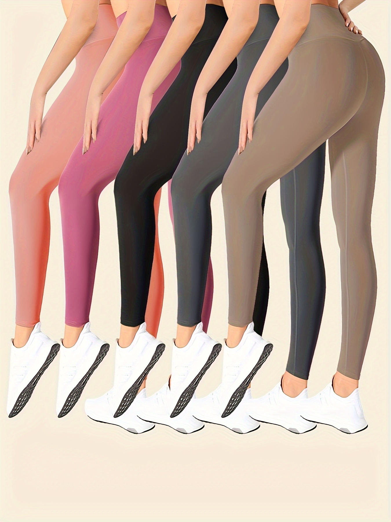 Pantalones Térmicos Sólidos, Leggings Elásticos Delgados, Suaves Y Cómodos,  Lencería Y Ropa De Dormir Para Mujer