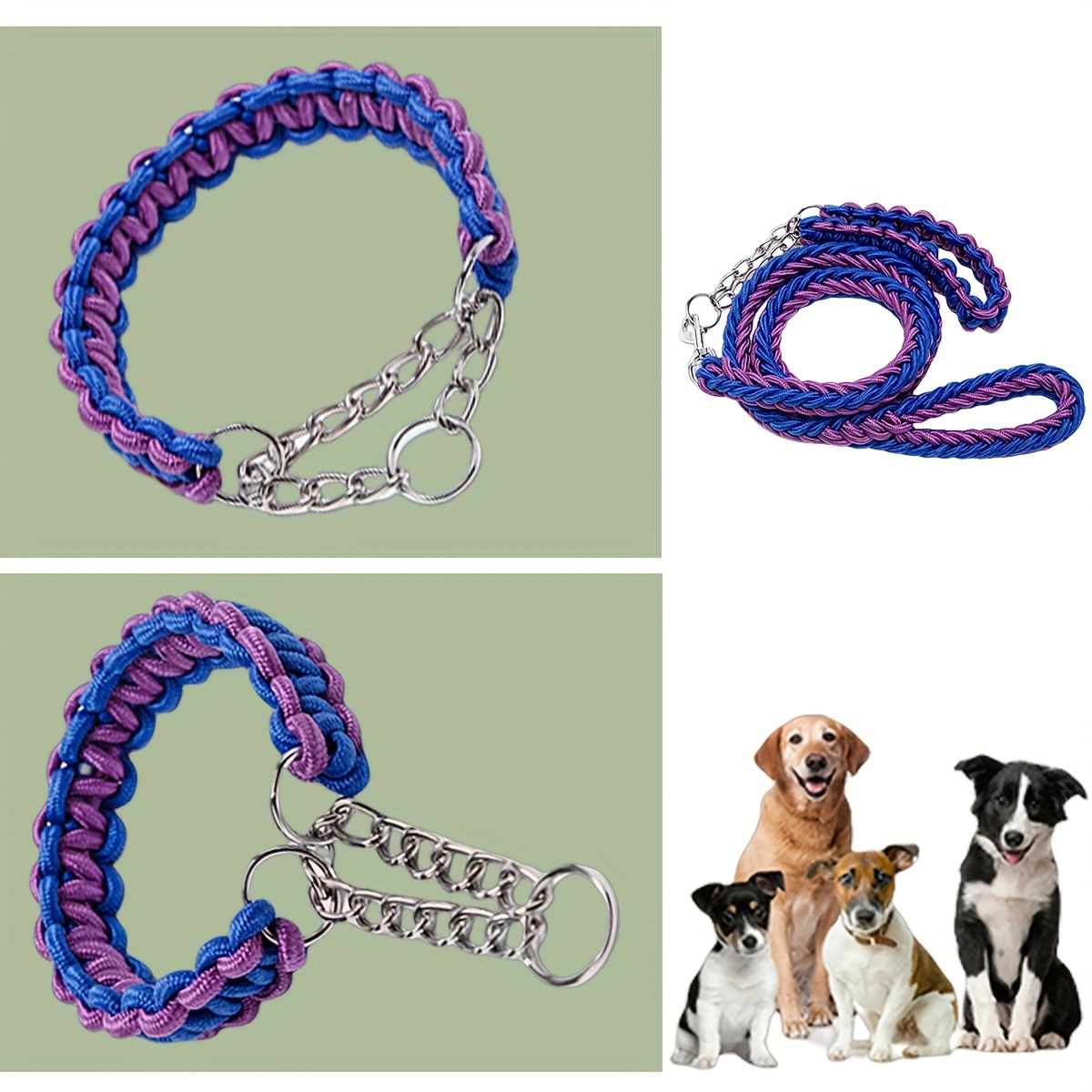 Rope chain dog sales collar