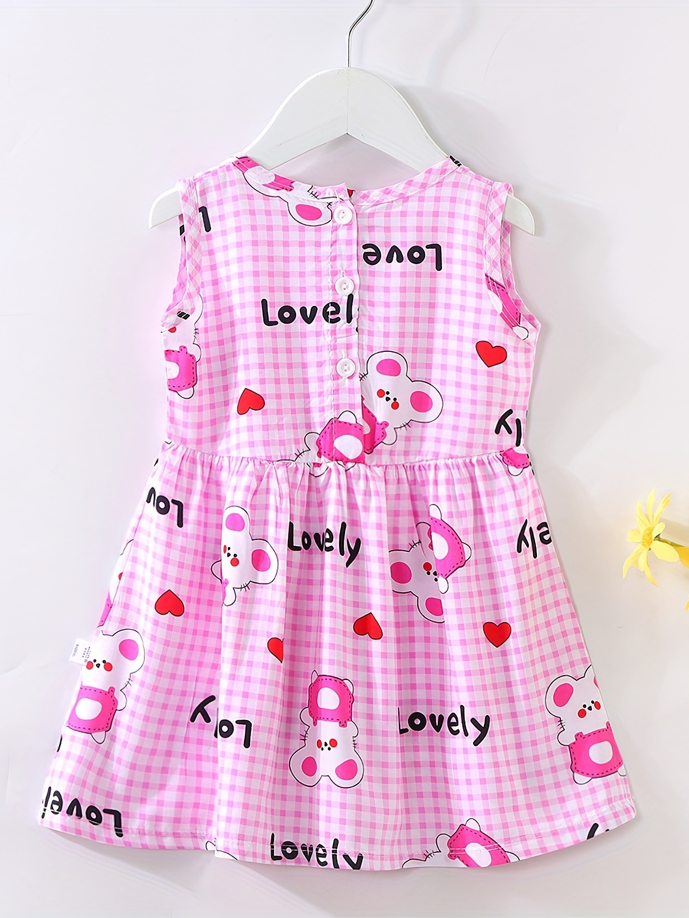 Beautiful florals dot clothes dress for kids baby girls summer 2023 