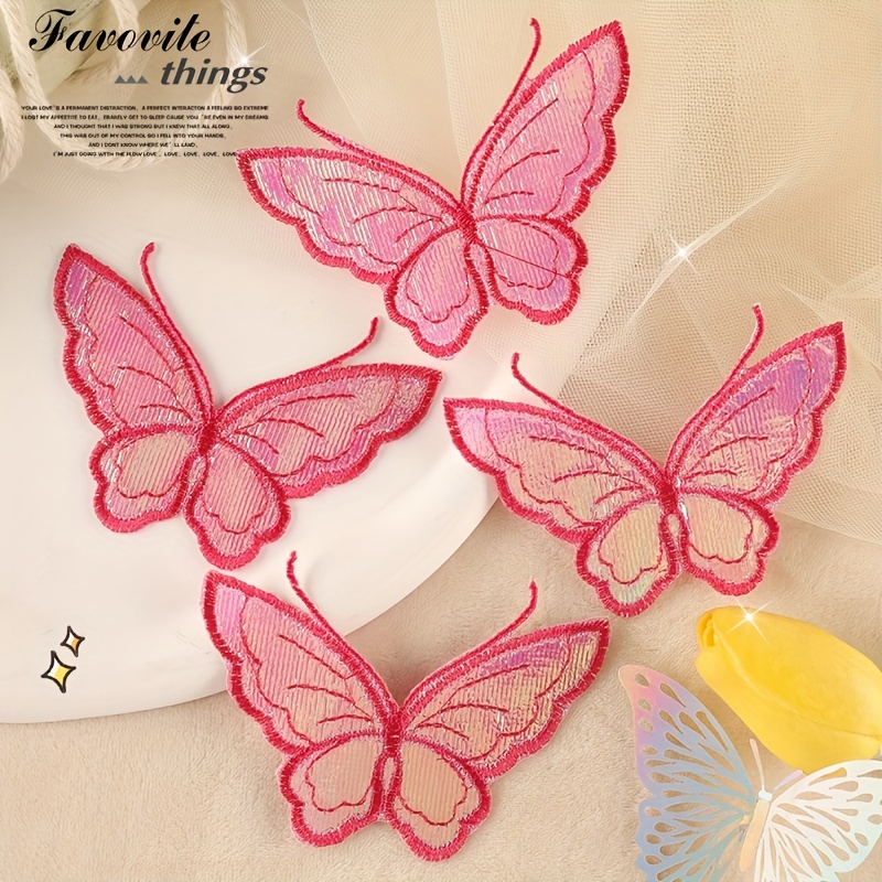 Multicolor Butterfly Iron On Patches Embroidered Motif - Temu
