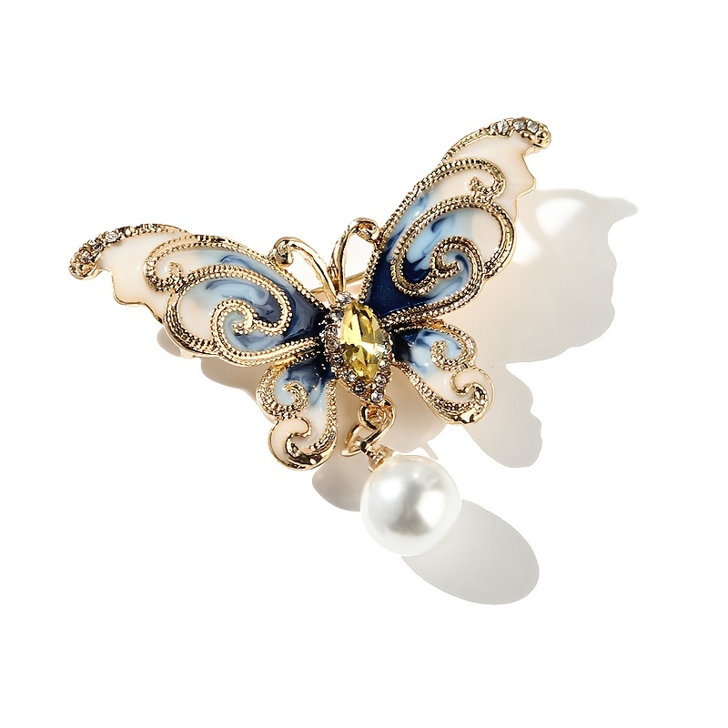 Butterfly Brooch Corsage Scarf Clips Pins Safety Pin Women Girls Clothing Decoration
