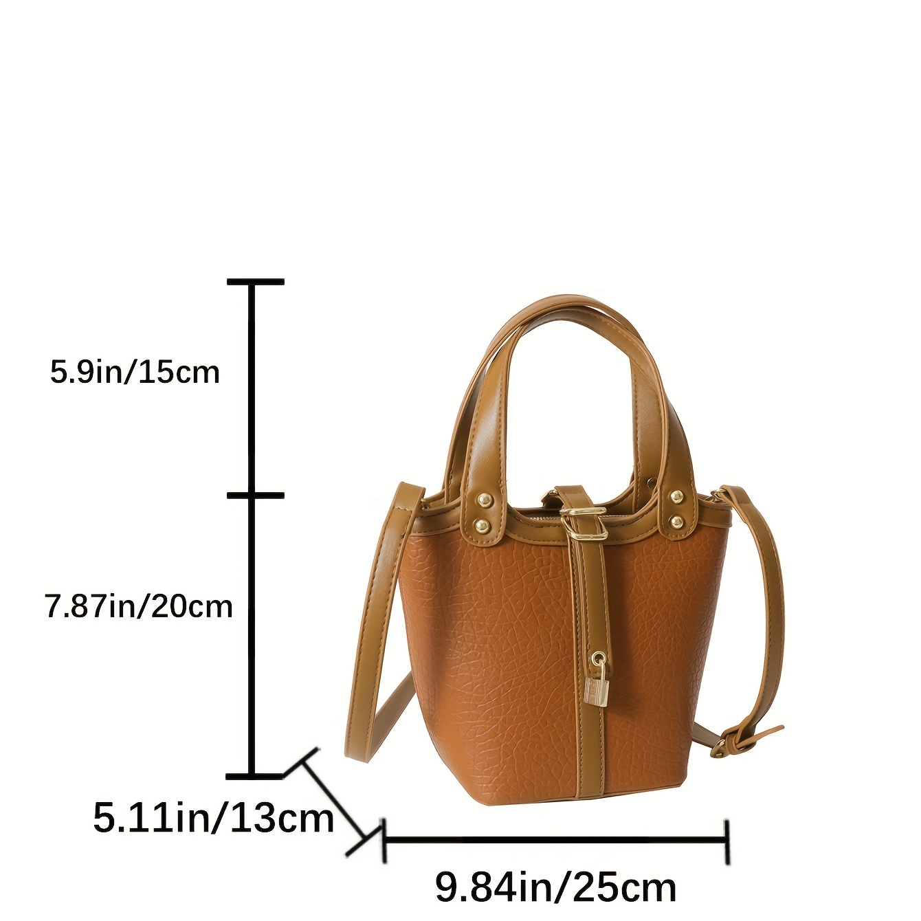 Solid Color Bucket Bag For Women, Simple Vegetable Basket Bag, Fashion  Ruched Handbag Purse - Temu