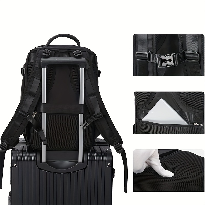 Large Capacity Minimalist Backpack Solid Rucksack