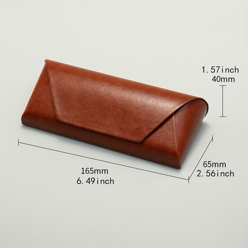 Leather Eyeglass Case black