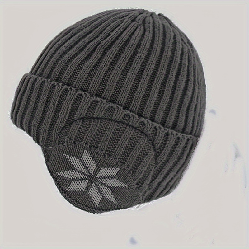 Conjunto De Gorro Y Bufanda De Punto Con Copos De Nieve Para - Temu