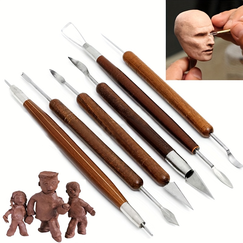 Wholesale 8Pcs Plastic Double Heads Modeling Clay Sculpting Tools Set 
