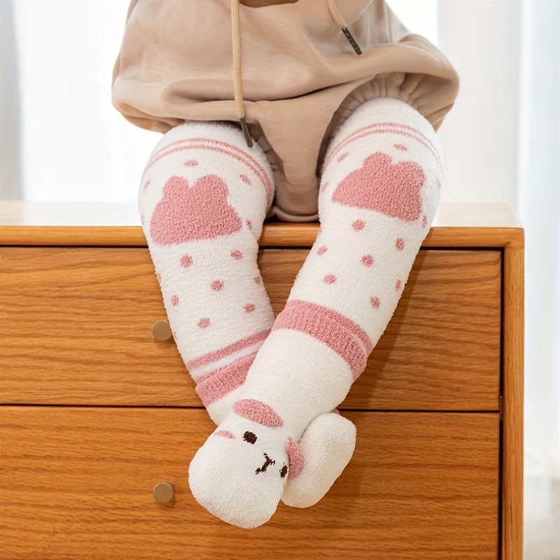 Children Socks Girl Baby Infant Cute Cartoon Soft Warm - Temu