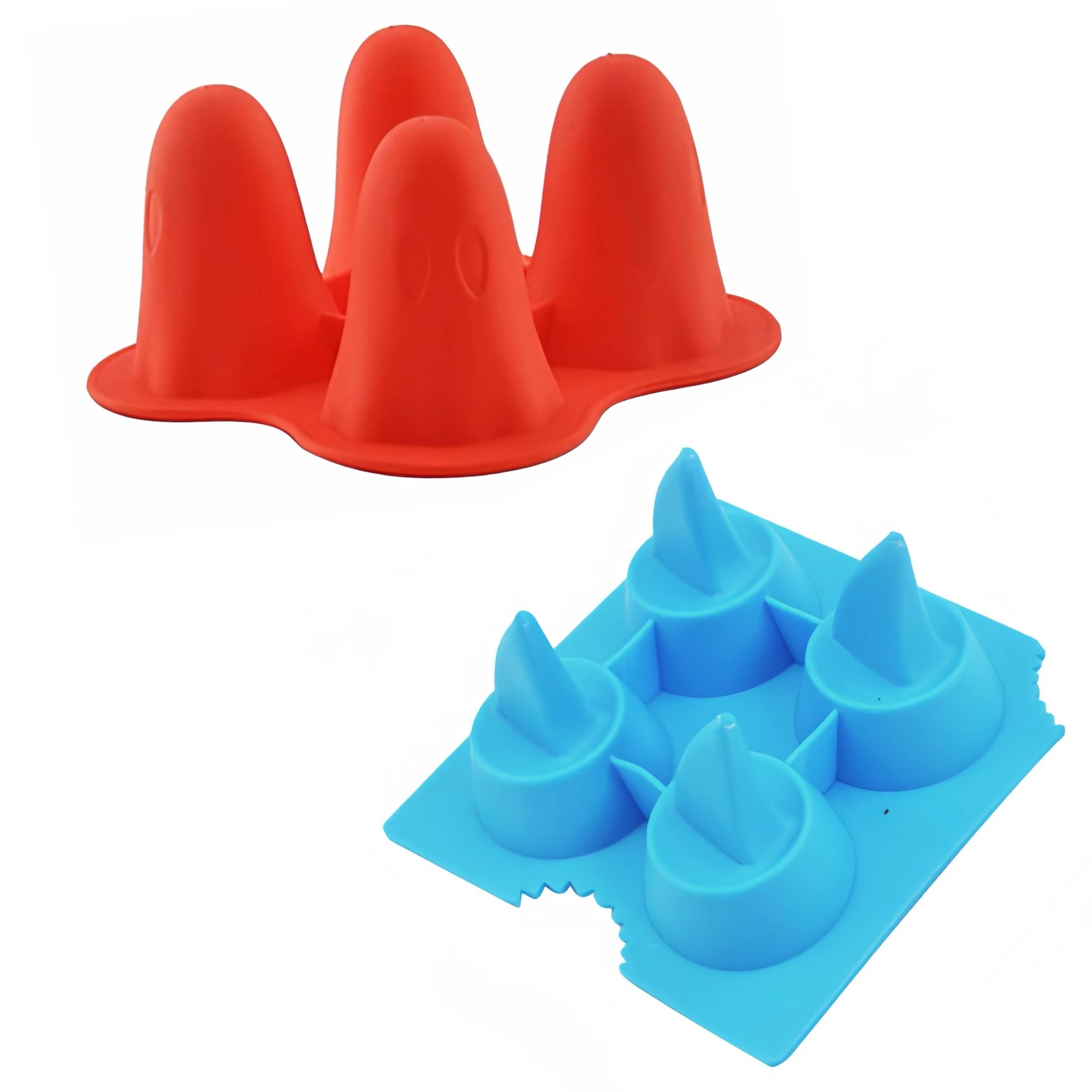  Ice Cube Tray Ghost Ice Cube Molds, 4pcs Ghost Ice