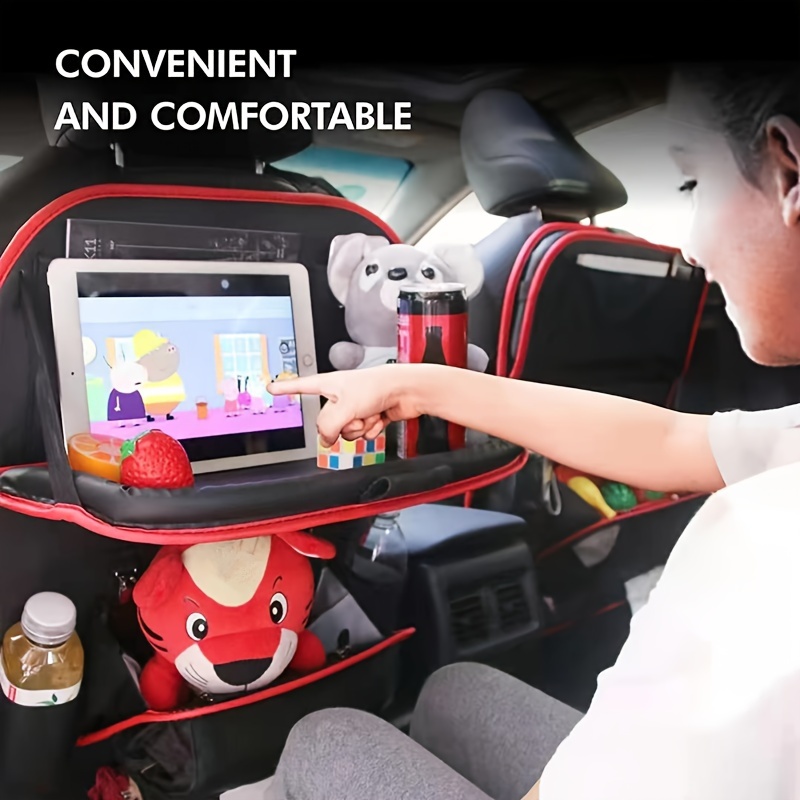 Car Back Seat Organizers Storage Pockets Kick Mats Car Back - Temu