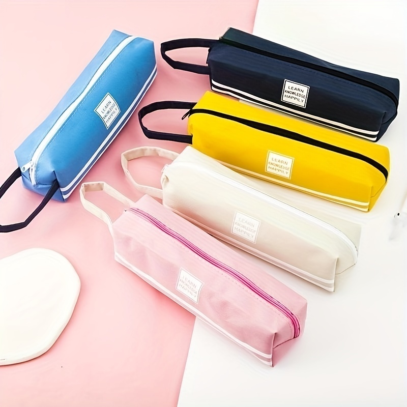 Fivecolor Pencil Case, Student Pencil Bag, Coin Bag, Office Stationery
