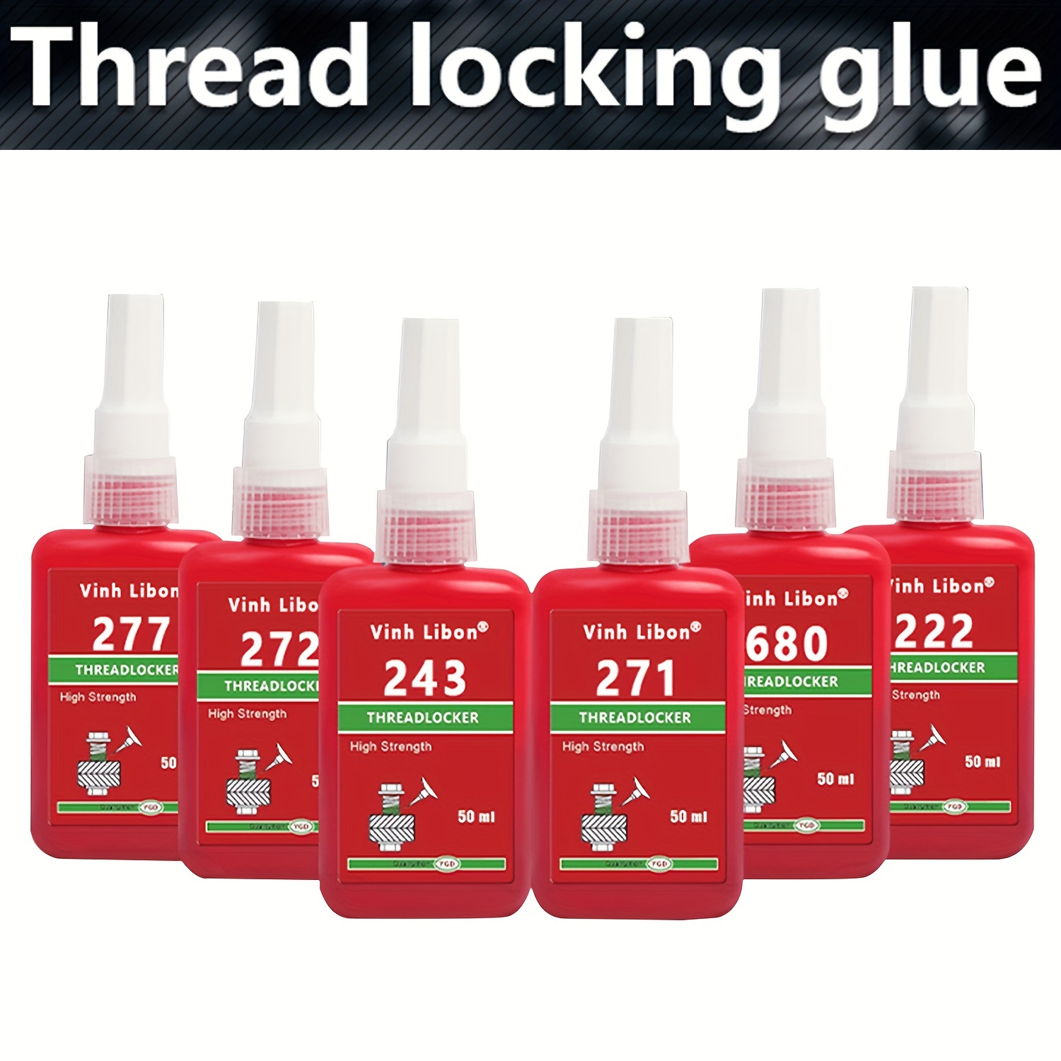 Threadlocker Gel Red 277 Lock Tight Threadlocker High Strength Screw Glue  Anaerobic Adhesive Sealing For Screws Bolts Nuts 10ml - AliExpress