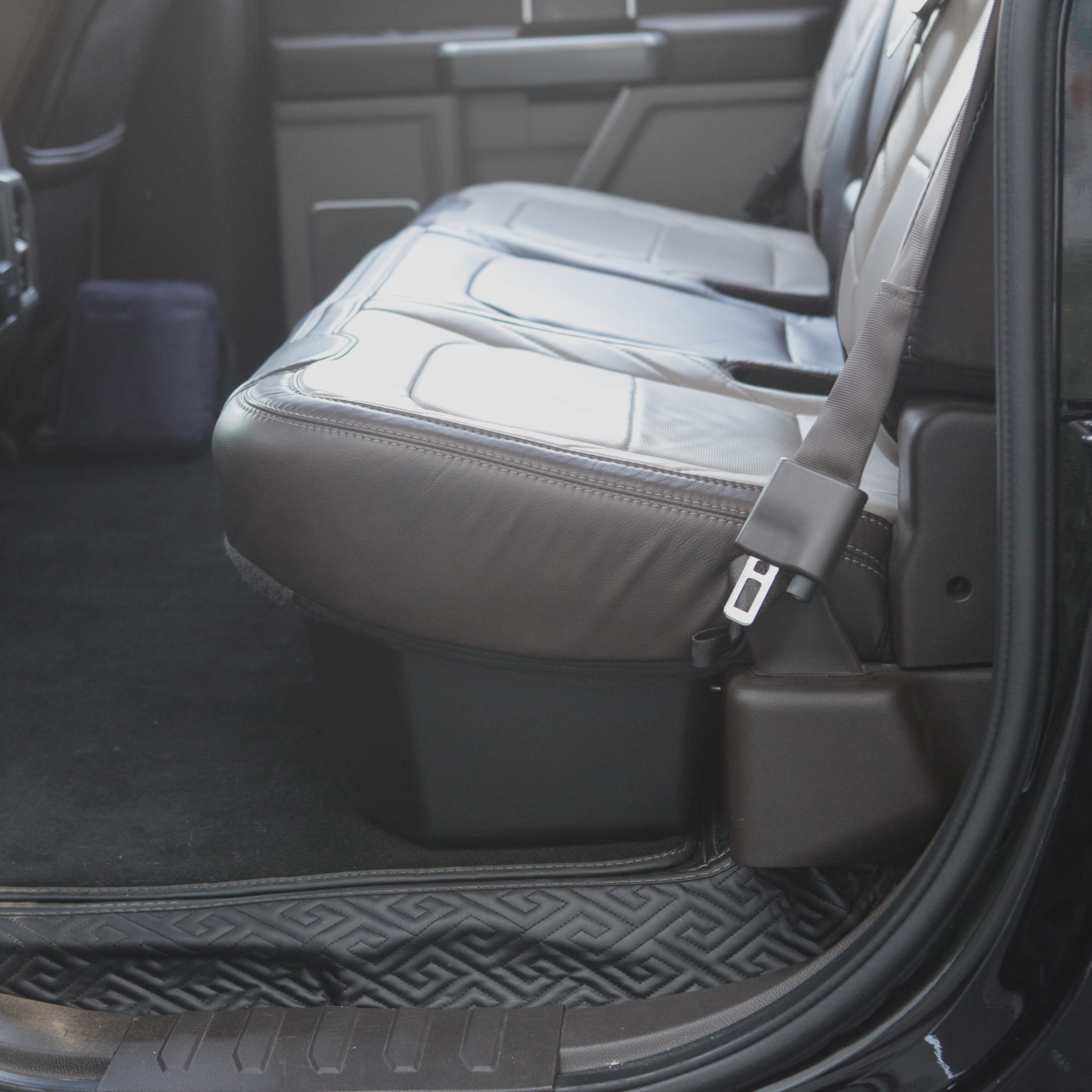 1pc Unter Dem Sitz Aufbewahrungsbox Kompatibel Mit 2015-2023 Für Ford Für  F150 SuperCrew Cab & Crew Cab-Schwarz 3-in-1 Design Max Storage (Excl.Super