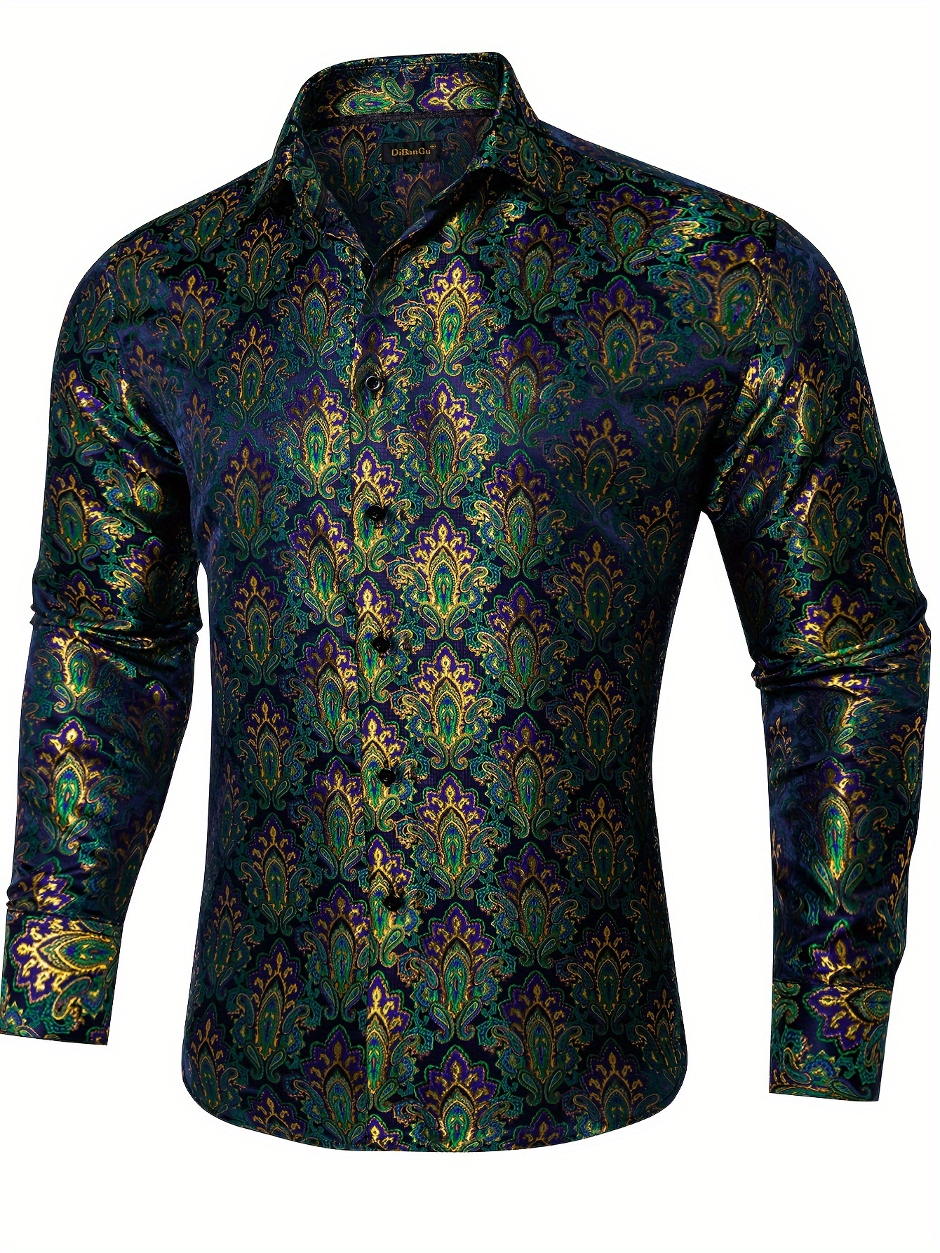 green dress shirt men sold on Temu Canada