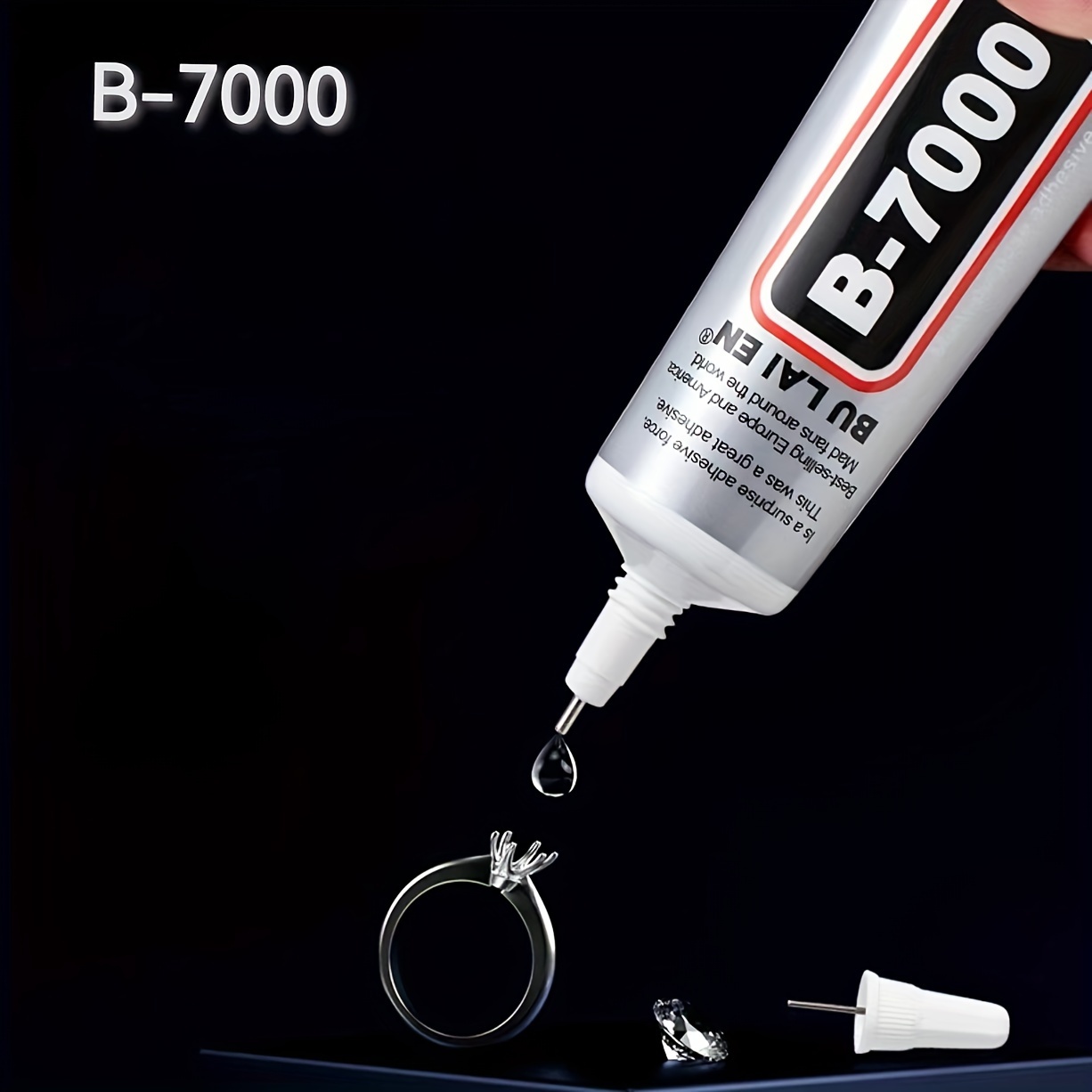 15ML E8000 Glue Industrial Strength Adhesive GEL with Small Tip for Small  Gluing Projects DIY Craft New