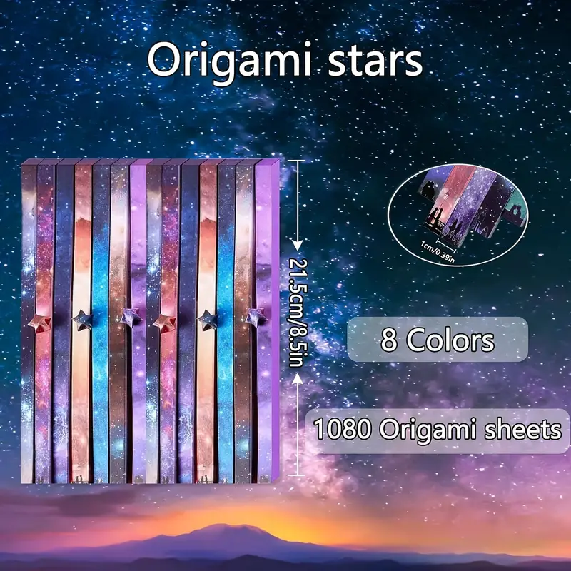 Origami Star Paper Strips 8 Different Designs Of Beautiful - Temu