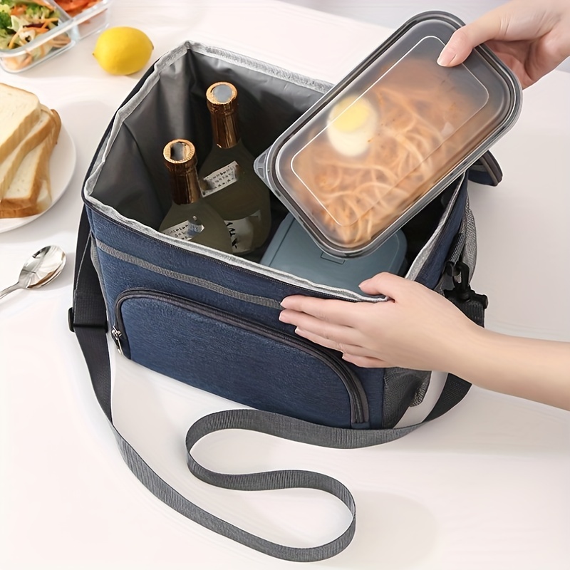 Rectangle Portable Thermal Lunch Box Bag, Waterproof Insulated Food Bento  Storage Container, Cooler Bag, Handbags For Picnic Travel For Teenagers And  Workers, For Back To School, Classroom - Temu