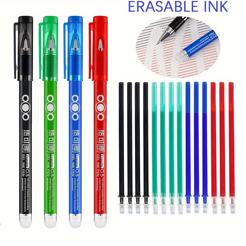 Recharge de stylo effaçable magique 0.7mm, 50 pièces/ensemble, pour stylo pilote  Frixion encre bleue/noire/rouge, accessoires d'écriture de bureau,  papeterie scolaire