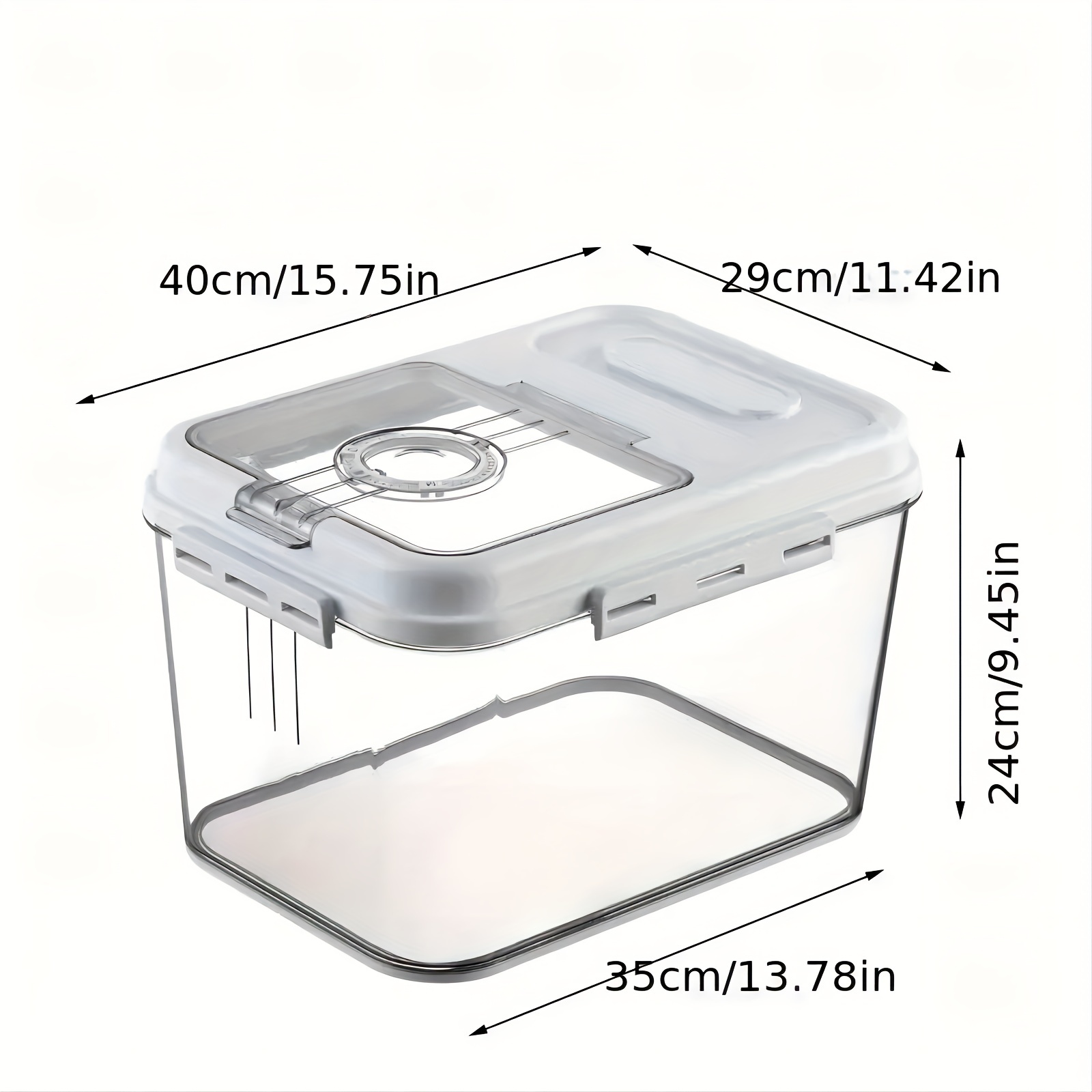 Insect-proof Sealed Rice Bucket w/Measuring Cup Kitchen Rice Tank