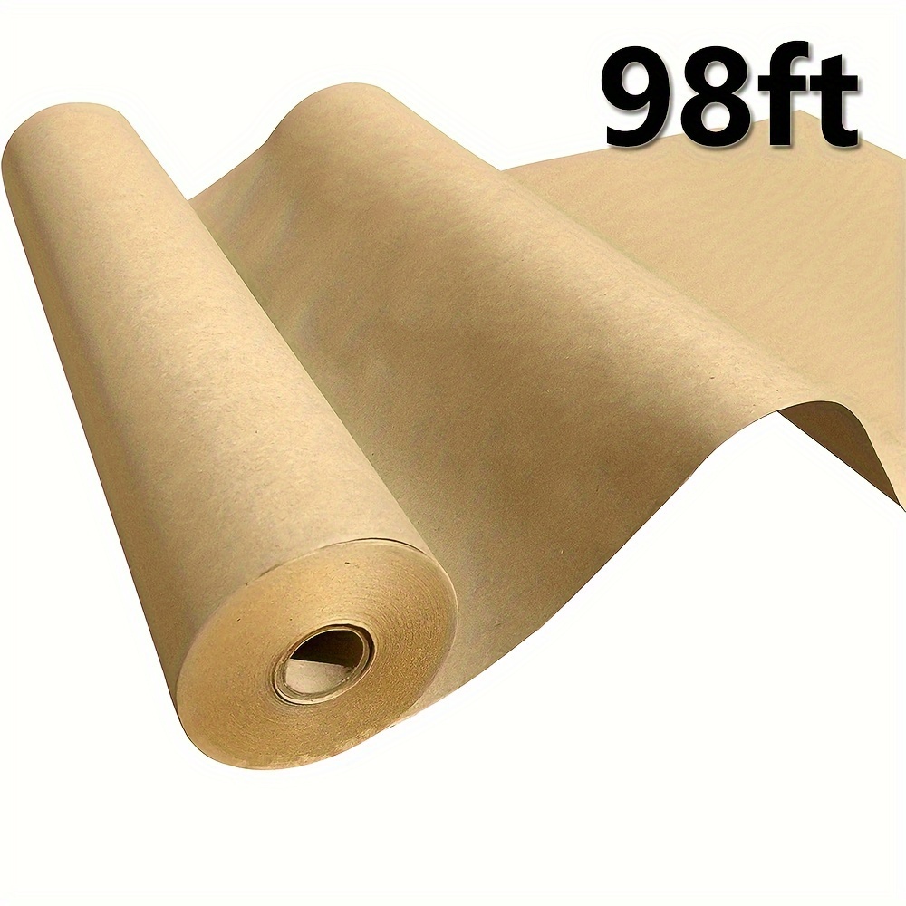 98ft Brown Kraft Paper Roll For Packing, Moving, Gift Wrapping, Postal,  Shipping, Parcel, Wall Art, Crafts