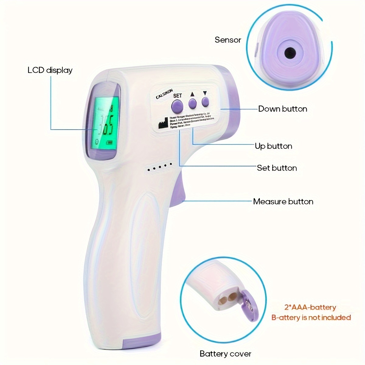 2 in 1 Digital Thermometer Instant Accuracy Fever Alarm No - Temu