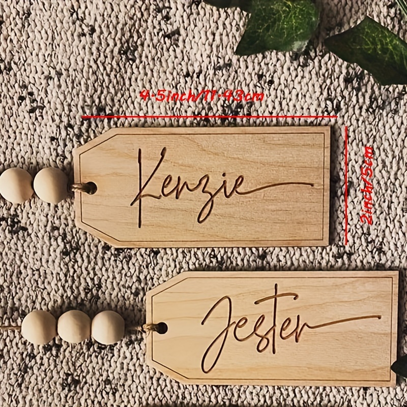  Set of 3 Christmas Stocking Name Tags Personalized Stocking  Wooden Name Tags Letters, Custom Wood Name Stocking Tags for Christmas Tree  Decoration, Personalized Gift Tags for Stockings : Health & Household
